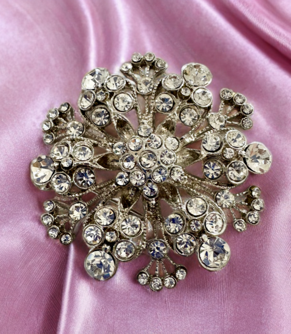 Vintage Rhinestone Star Brooch, Collectible Jewelry, Rhinestone Jewelry - Image 2