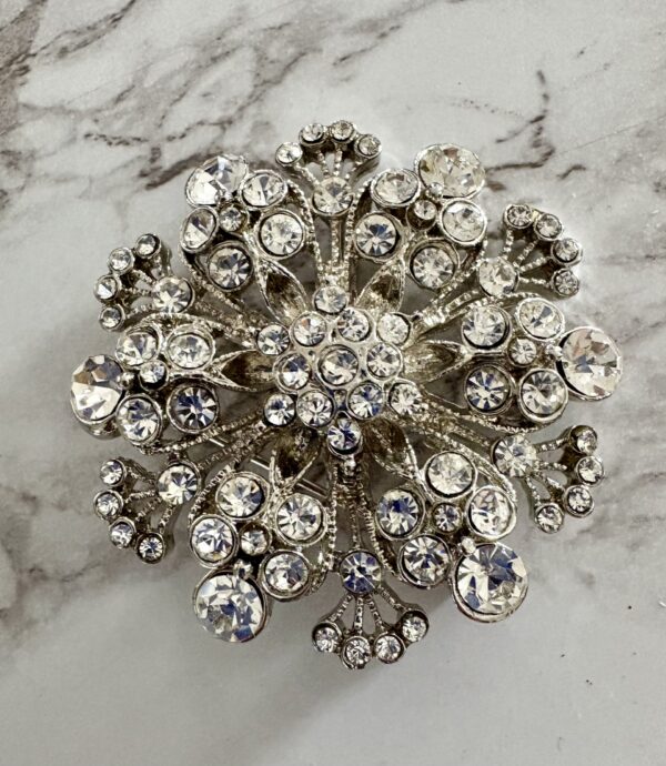 Vintage Rhinestone Star Brooch, Collectible Jewelry, Rhinestone Jewelry - Image 3