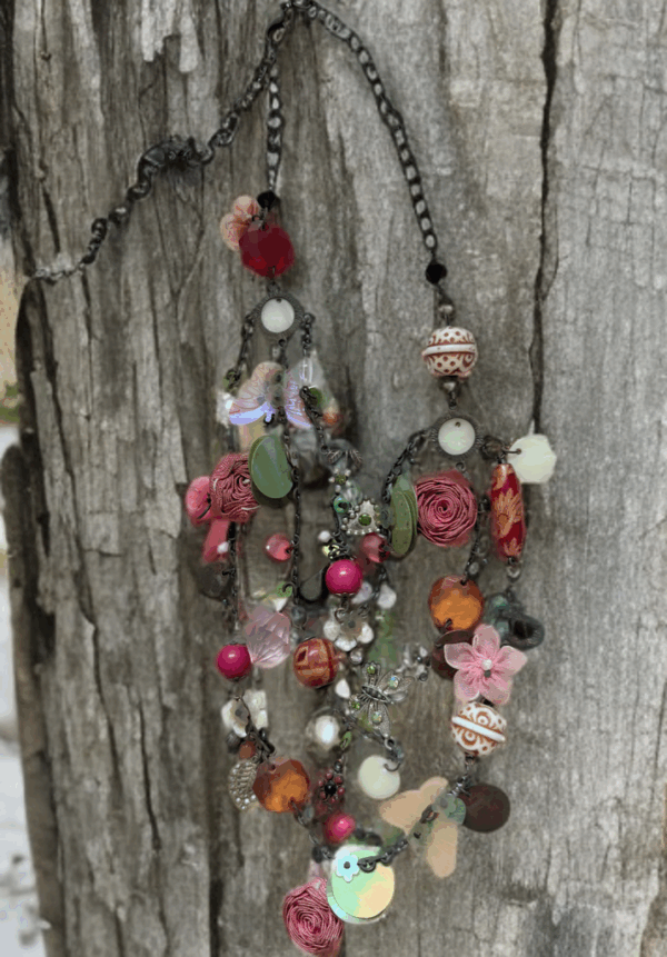 Vintage Charm Necklace, Artistic Necklace, Unusual Necklace, Casual Necklace