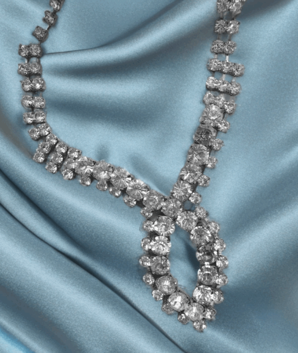 Vintage Rhinestone Necklace, Formal Wear Jewelry, Collectible Jewelry, Necklaces - Image 2