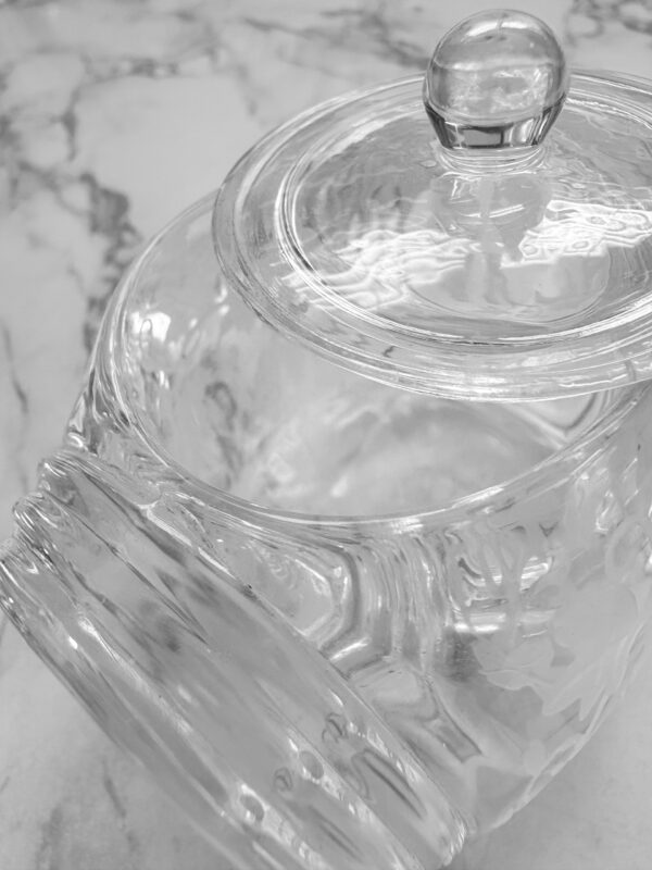 Vintage Glass Salt Cellar, Saltshakers, Collectible Table Glassware, Antique Saltshakers - Image 2