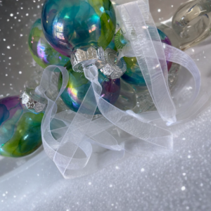 Six Reverse Painted Unbreakable Holiday Ornaments, Christmas Ornaments, Tree Ornaments, Holiday Decor.