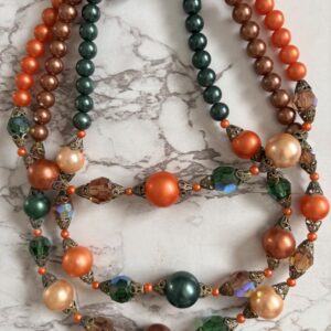 Vintage Bead Necklace, Collectible 1960's Accessory